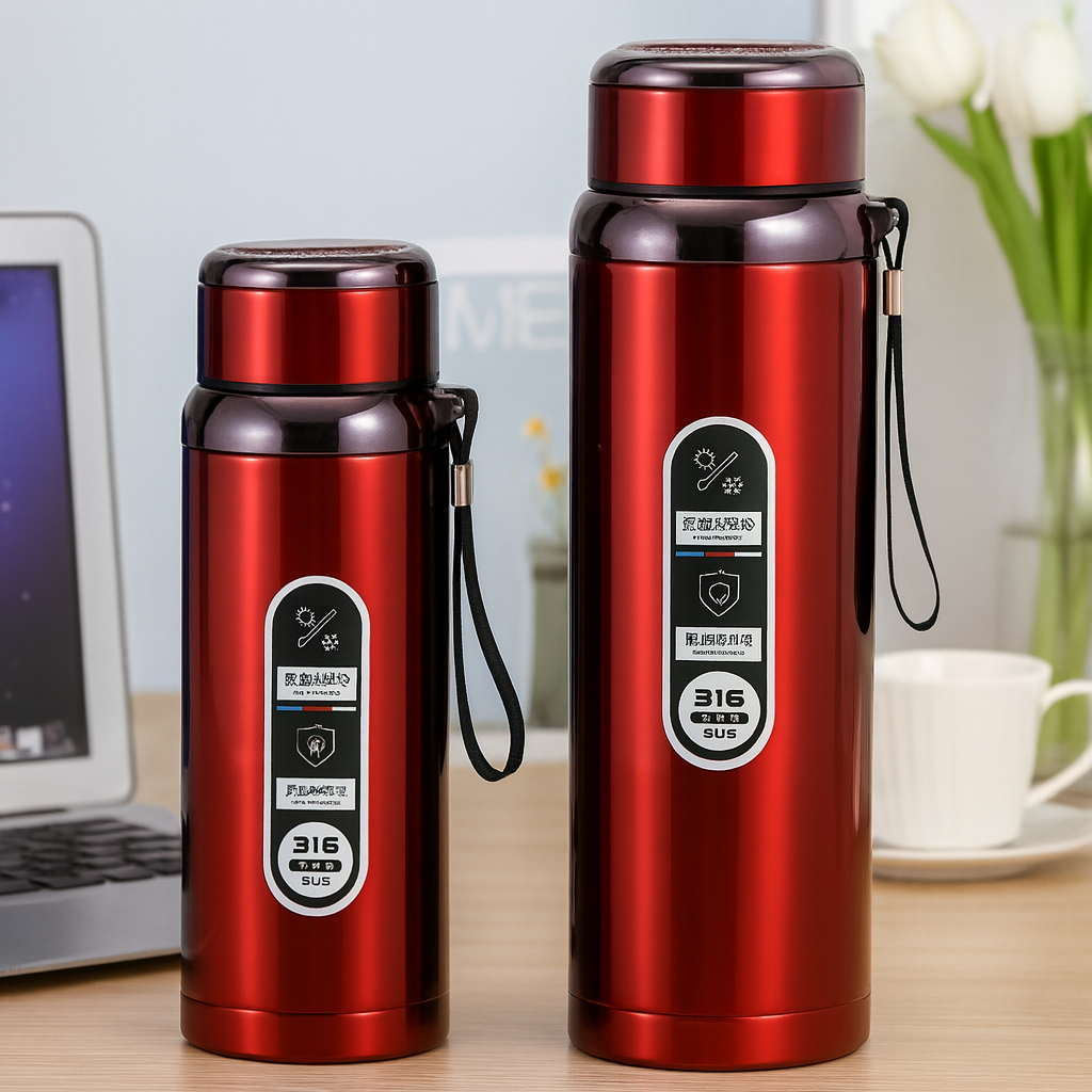 Gatimaan Vacuum Cup Bottle (Red) - Image 3