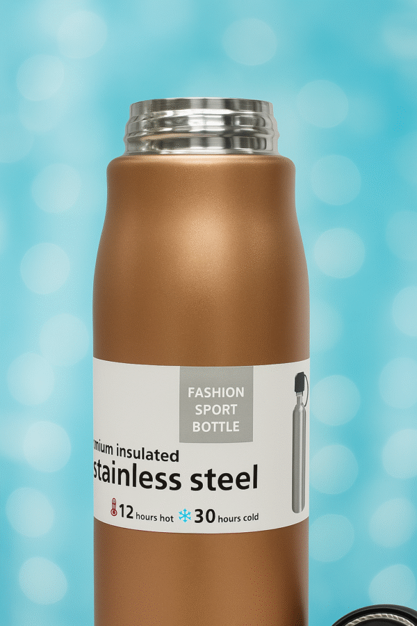 Gatimaan Stainless Steel Insulated Water Bottle (Gold) - Image 3