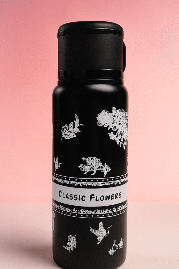 Classic Flowers Stainless Steel Insulated Bottle