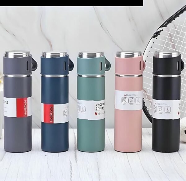 Gatimaan Vacuum Flask Set 500ML Stainless Steel Thermos Bottle - Image 5