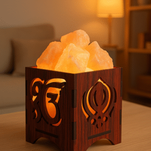 Gatimaan Rock Salt Ik Omkara Lamp