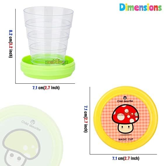 Gatimaan Collapsible Travel Cup Set, Portable Plastic Foldable Drinking Glass - Image 6