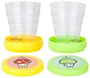 Gatimaan Collapsible Travel Cup Set, Portable Plastic Foldable Drinking Glass - Image 5