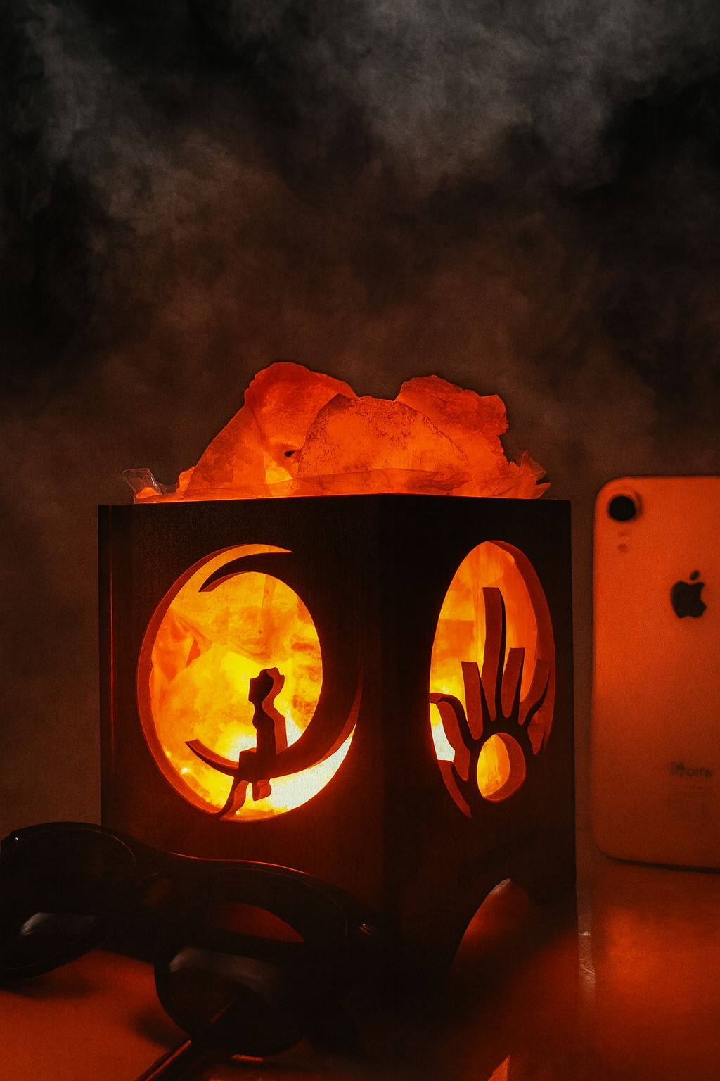 Gatimaan Rock Salt Sunmoon Lamp